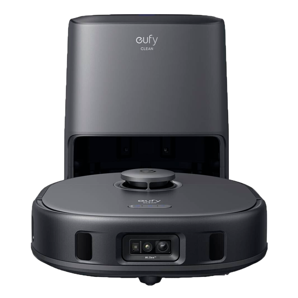 Robot Aspirador Eufy by Anker - Potencia máxima de 5500 Pa - Capacidad del depósito 410 ml Polvo - Limpieza a presión  / Navegación láser iPath - Mapas Varios Pisos  - Compatible con Amazon Alexa y asistente Google