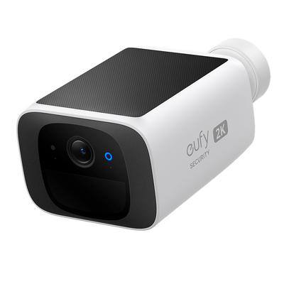 Telecamera Wifi Eufy by Anker - 2K / Rilevamento di Persone / Volti e movimento - Pannello solare integrato - Storage integrato 8 GB   - Autonomia illimitata - Adatta per esterni IP67