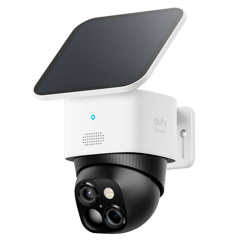 Telecamera Wifi Eufy by Anker - 3K / Rilevamento di Persone/Veicoli/Movimento - Pannello solare integrato - Storage integrato 8 GB   - Autonomia illimitata - Adatta per esterni IP67