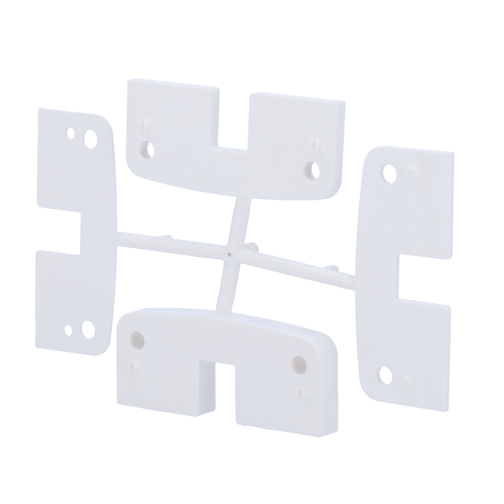 Supporto per chiavistello smart - Compatibile con WM-BOLT-W e WM-BOLT-WIFI-W - Adatto per la regolazione del telaio - Spessore: 1 mm / 2 mm / 5 mm / 10 mm - Staffe combinabili - Colore bianco