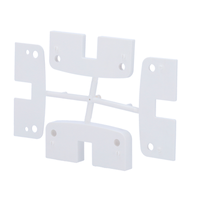 Supporto per chiavistello smart - Compatibile con WM-BOLT-W e WM-BOLT-WIFI-W - Adatto per la regolazione del telaio - Spessore: 1 mm / 2 mm / 5 mm / 10 mm - Staffe combinabili - Colore bianco