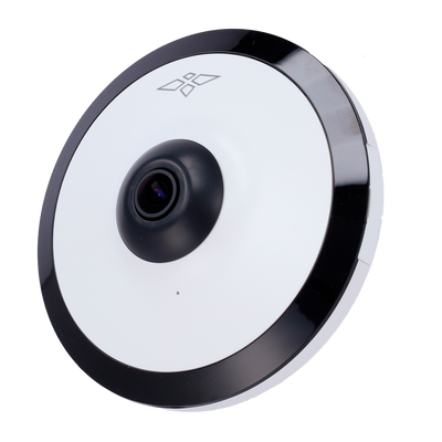 Telecamera Fisheye 5 Mpx Serie Ultra - 1/2.7” Progressive Scan CMOS - Obiettivo 1.4 mm / LED Portata 10 m - Compressione H.265; H.264; H.264H; H.264B - WDR 120 dB | Microfono integrato - Funzioni Intelligenti