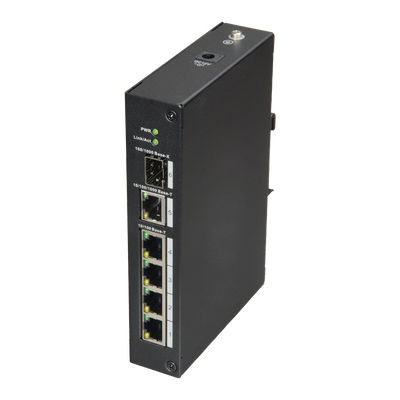 X-Security - Switch da tavolo - 4 porte RJ45 + 1 Gigabit Combo Port - Velocità 10/100 Mbps - Plug &amp; Play - Tecnologia di risparmio energetico