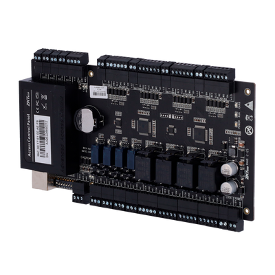 Controller di accessi RFID - Accesso con scheda o password - Comunicazione TCP/IP e RS485 - 4 lettori Wiegand - Uscita relè per 4 porte - Software ZKBioCV