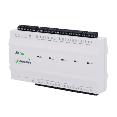 Controller di accessi biometrico - Accesso tramite impronta digitale, tessera o password - Comunicazione TCP/IP e RS485 - 4 lettori Wiegand | 8 lettori RS485 - Uscita relè per 4 porte - Software ZKBioCV