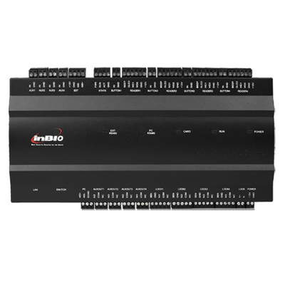 Controller di accessi biometrico - Accesso tramite impronta digitale, tessera o password - Comunicazione TCP/IP | RS485 - 4 lettori Wiegand | 8 lettori RS485 - Uscita relè per 4 porte - ZKBioAccess